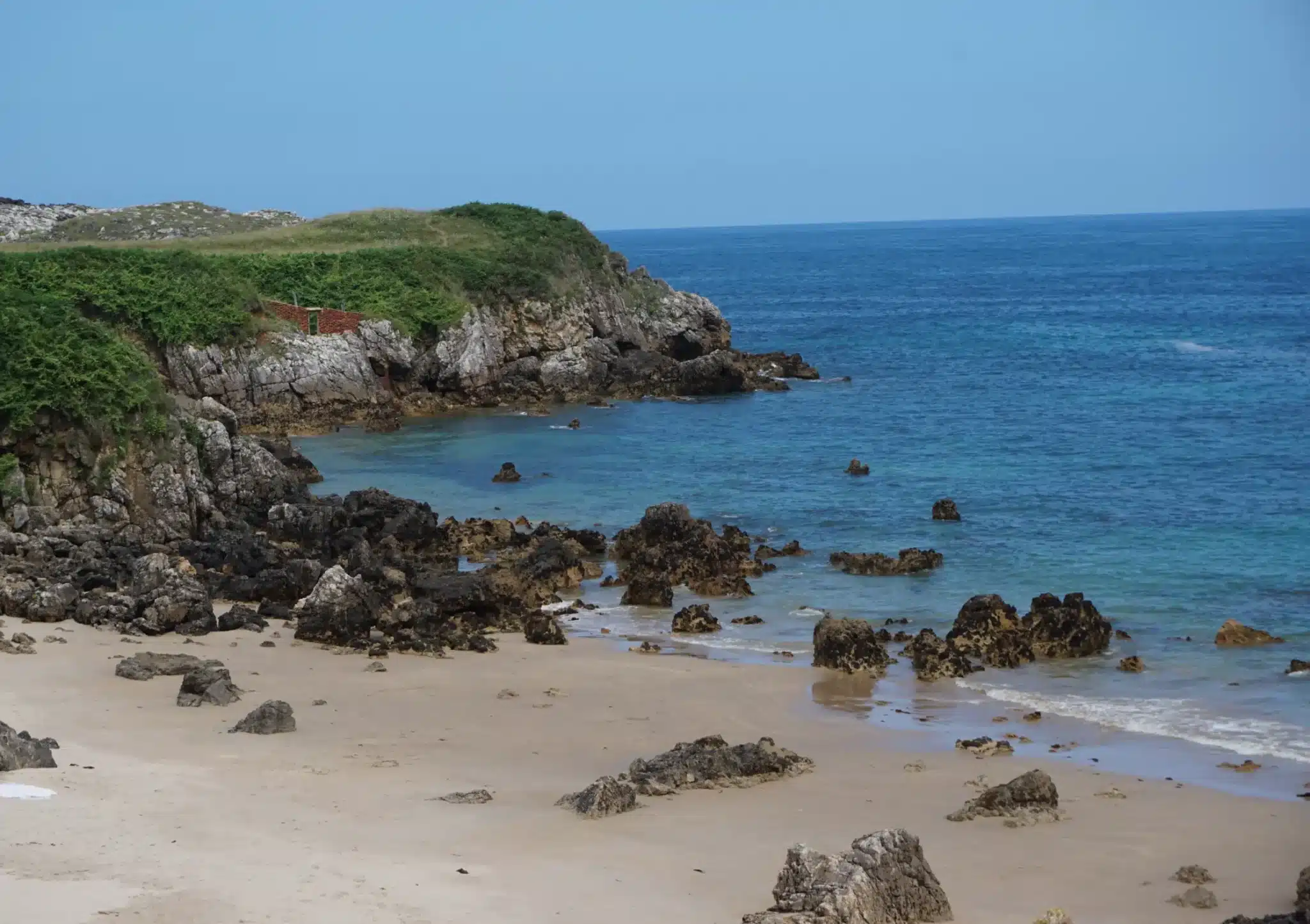 Imagen de la Playa del Valle en marea baja.