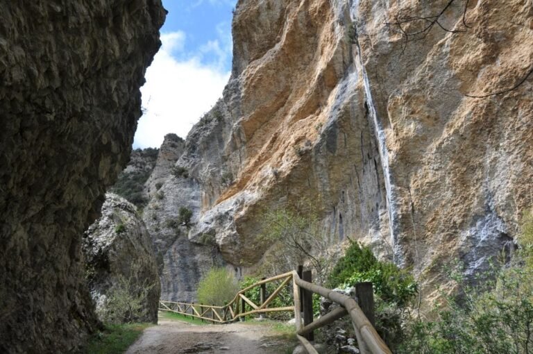 Imagen del desfiladero del río purón.