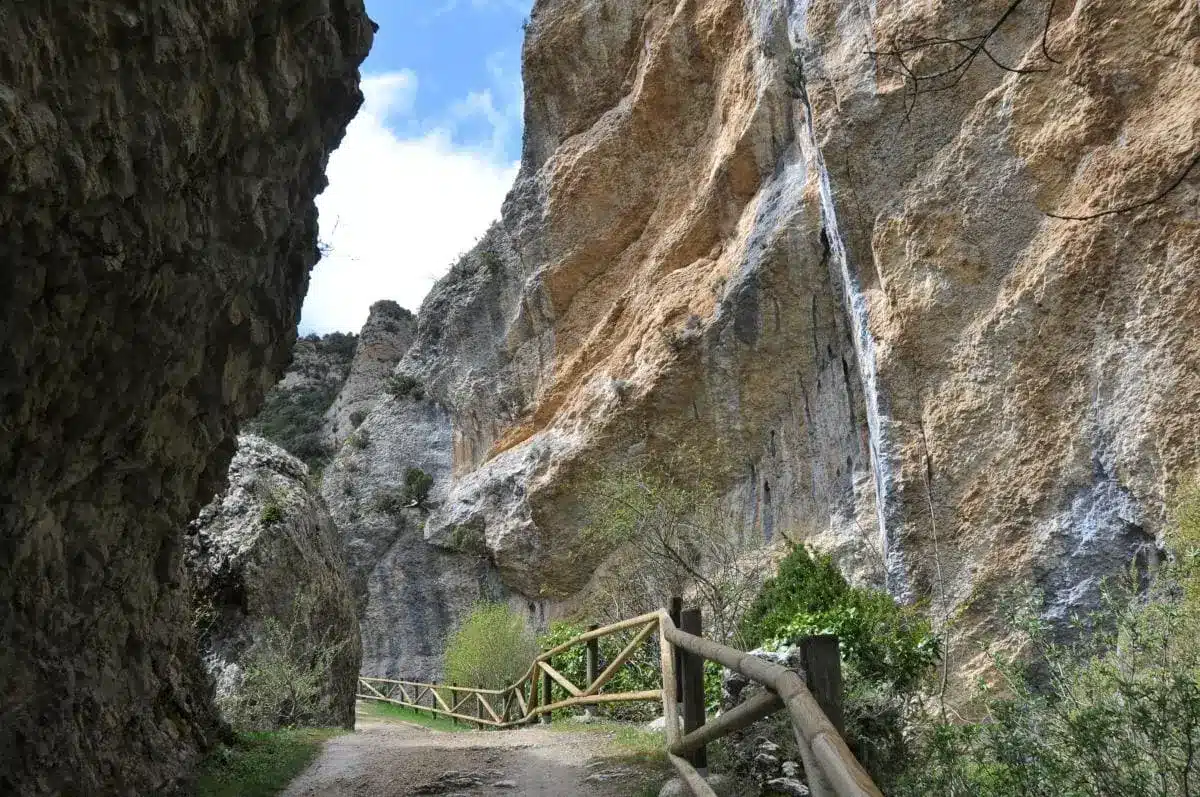 Imagen del desfiladero en la Ruta del Río Purón