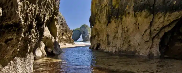 Imagen de la playa de La Huelga.