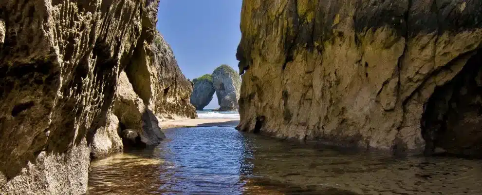 Imagen de la playa de La Huelga.
