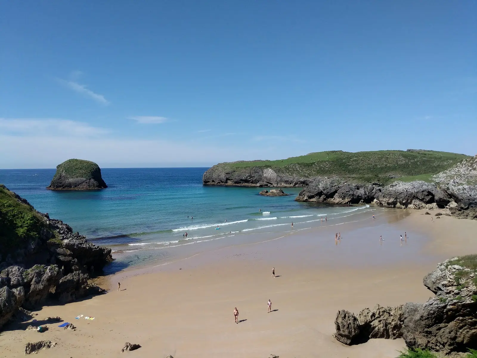 Imagen de la playa de Troenzo.