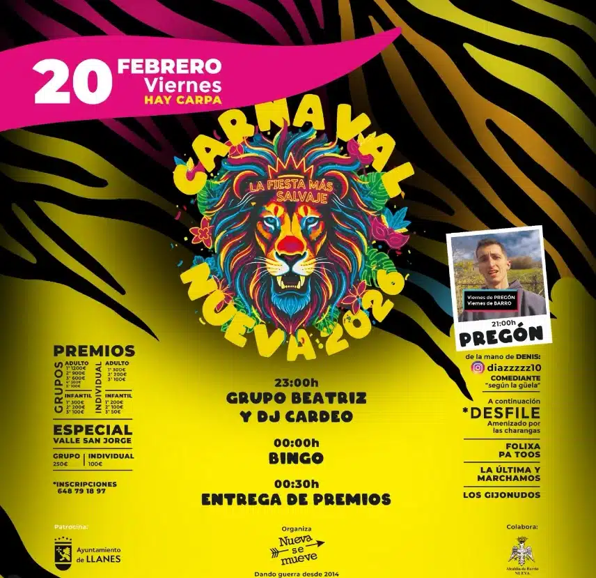 Imagen oficial del Carnaval de Nueva 2026