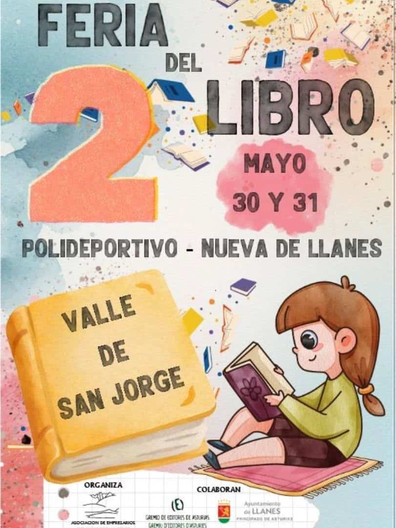 Cartel oficial de la II Feria del Libro Valle de San Jorge