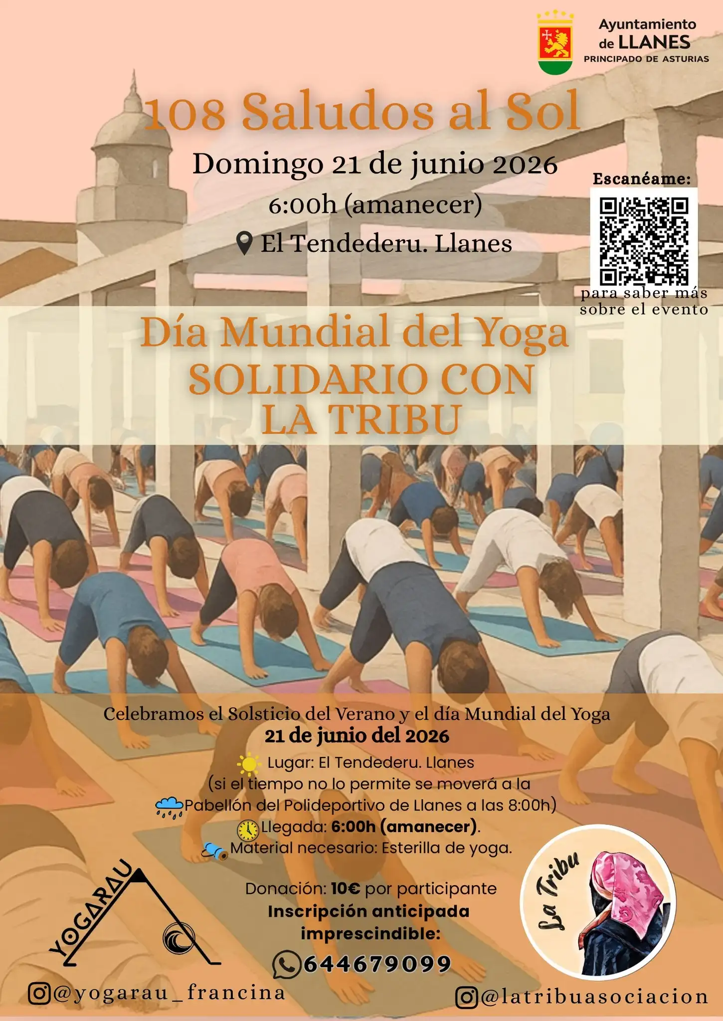 108 saludos al sol en llanes