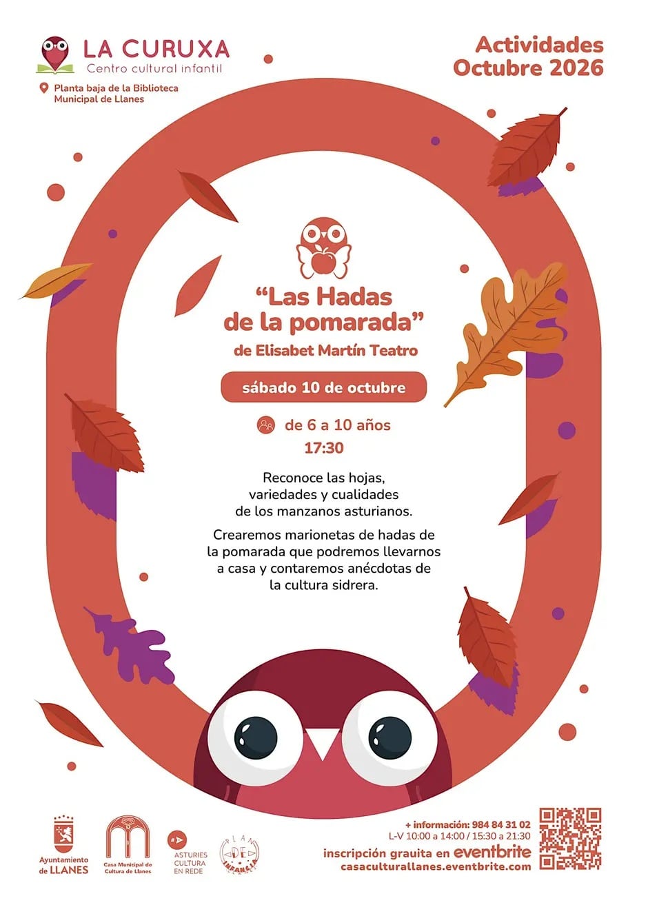 Taller infantil Las hadas de la pomarada en Llanes