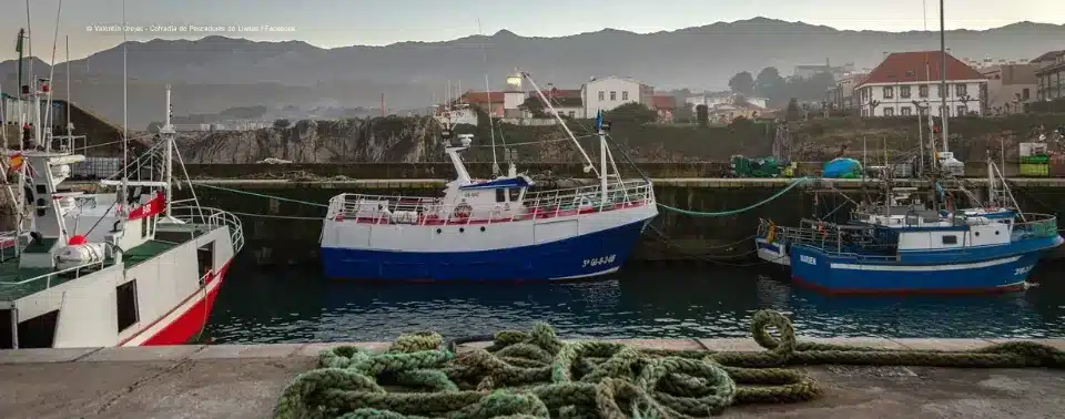 Barcos pesqueros amarrados en el puerto de Llanes, corazón del Llanes marinero