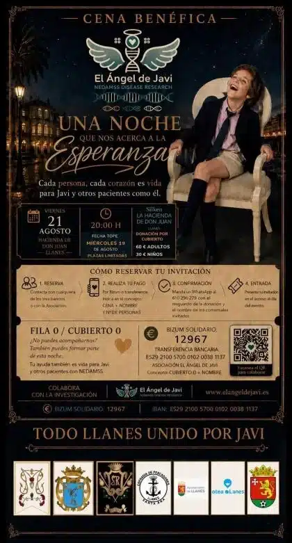 Cena Benéfica El Ángel de Javi en Llanes