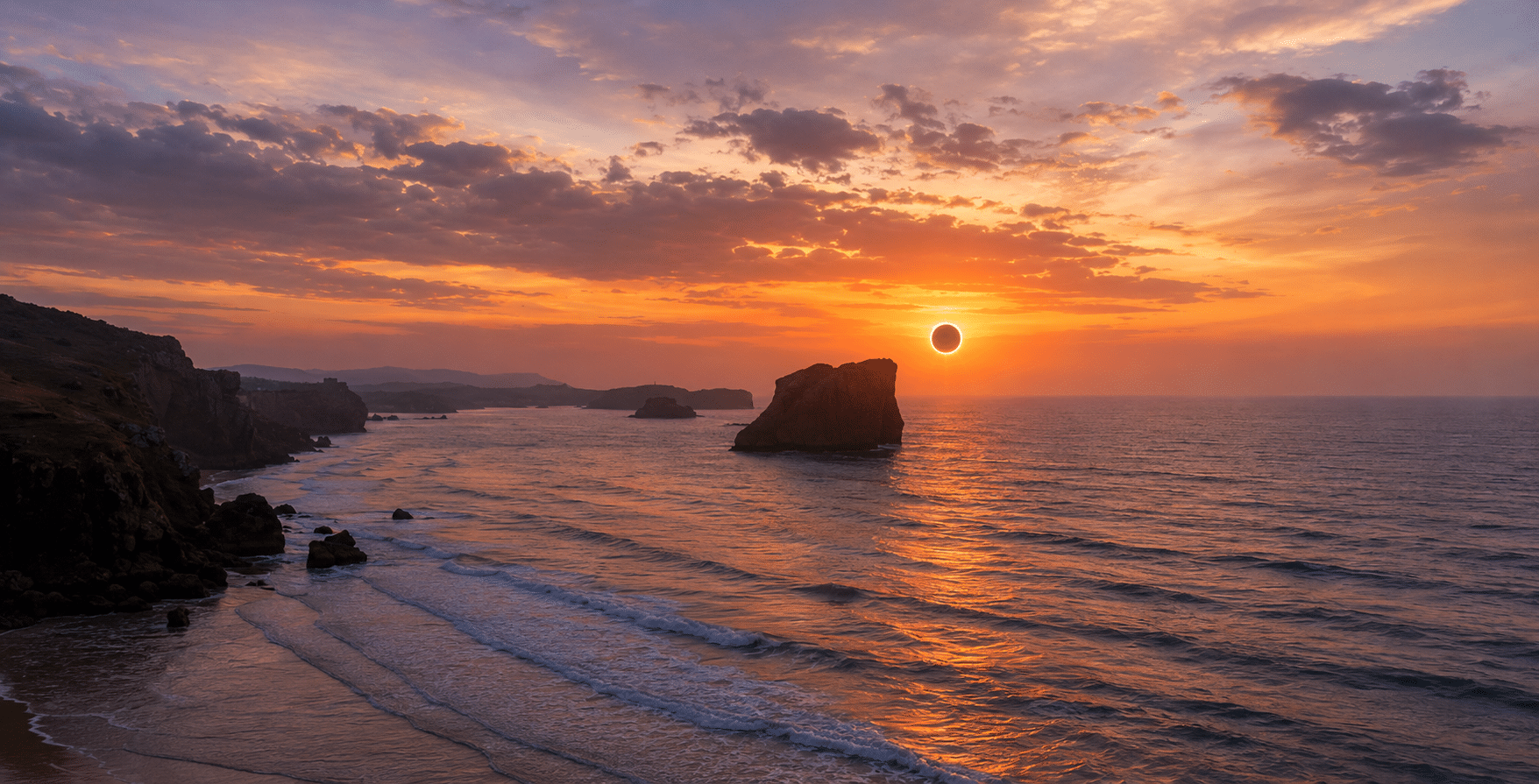 Dónde ver el eclipse solar en Llanes