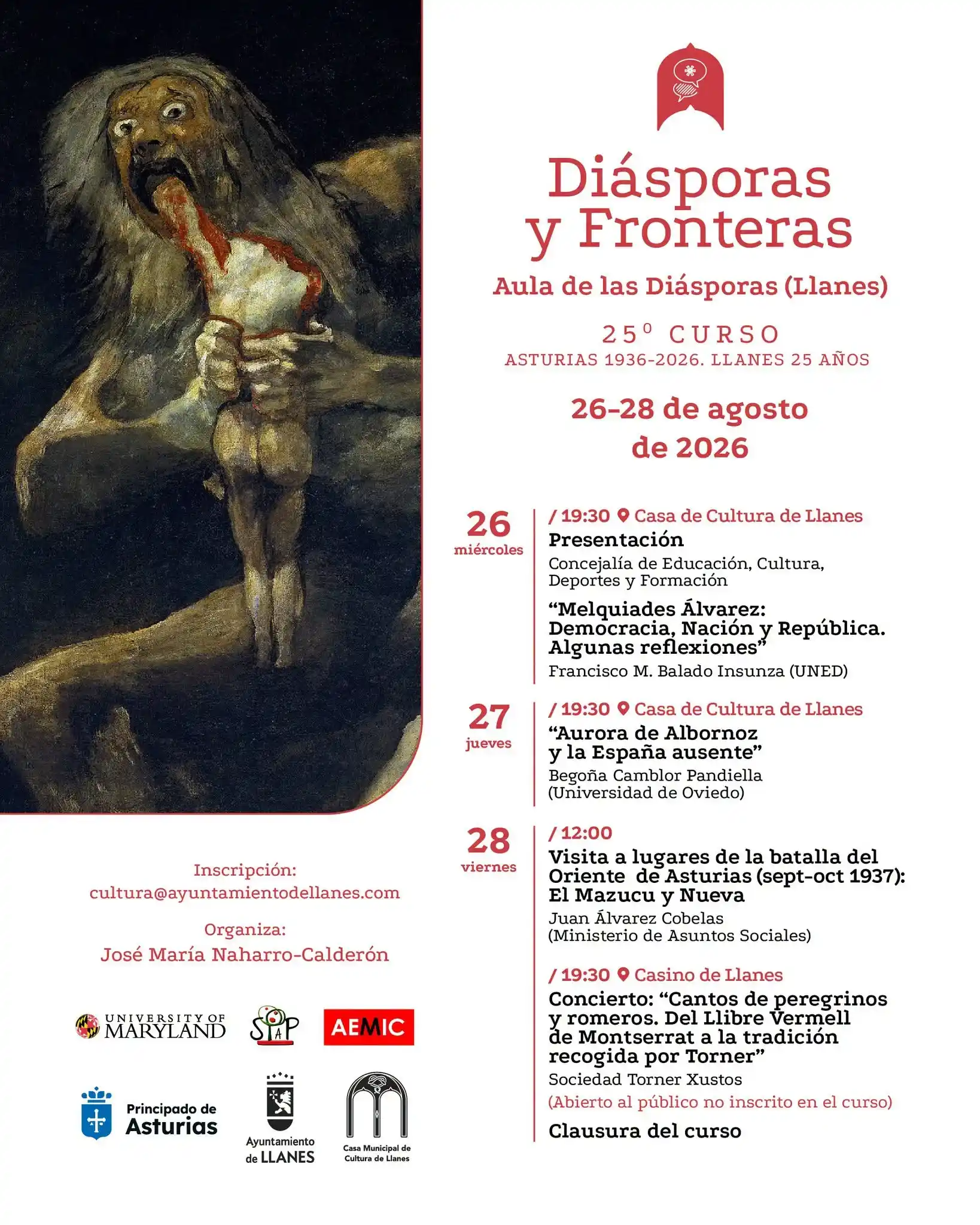 25o Curso Diásporas y Fronteras Llanes