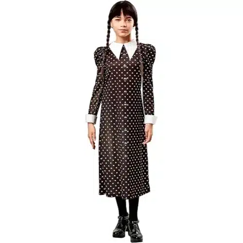 Disfraz de Miércoles Addams para niña de Rubies