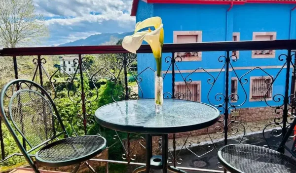 Imagen de las vistas del balcón de una habitación del Hotel Las Palmeras