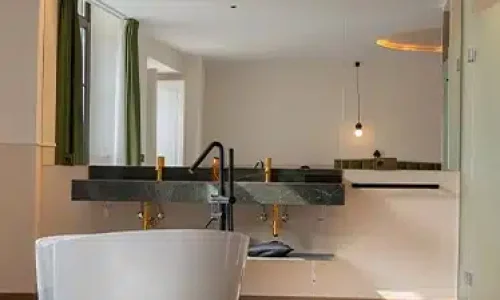 Baño de una habitación del Hotel Boutique Las Indianas.