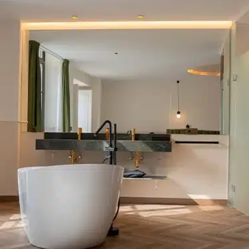 Baño de una habitación del Hotel Boutique Las Indianas.