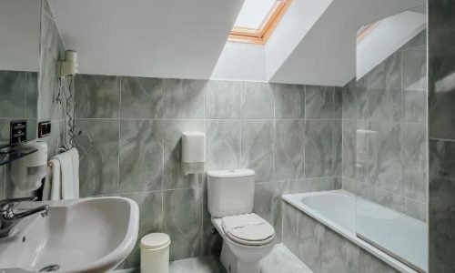 Baño habitación Hotel San Jorge