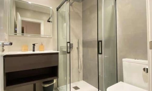 Baño de una de las habitaciones de La Casa de Hierba