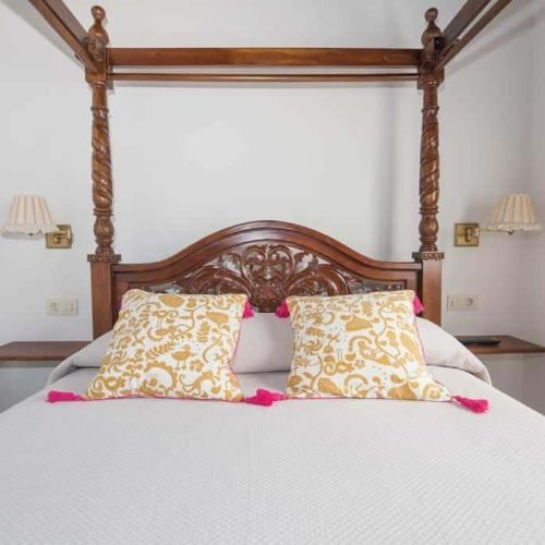 Cama de una habitación de la villa el tinganon
