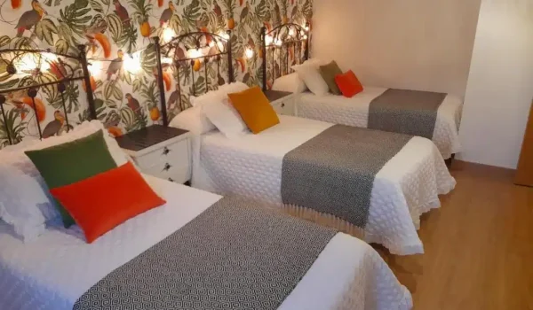 Camas individuales de la villa chloe