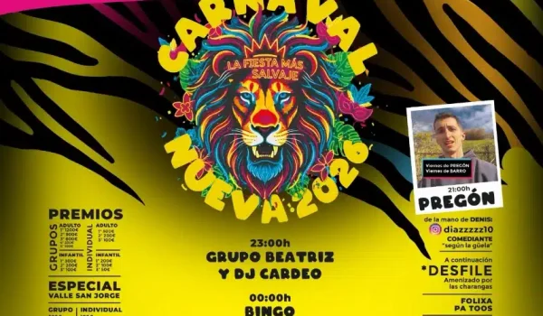 Imagen oficial del Carnaval de Nueva 2026