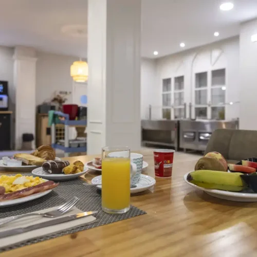 Desayuno buffet del Hotel La Palma de LLanes.