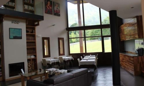 Comedor y salón del Hotel La Quintaesencia