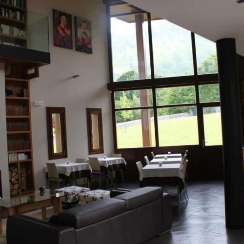 Comedor y salón del Hotel La Quintaesencia