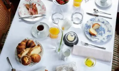 Imagen del desayuno del Hotel Hontoria.