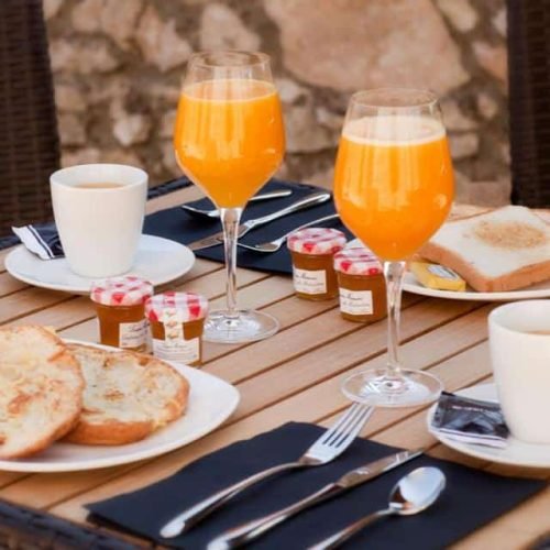 Desayuno del hotel villa miramar