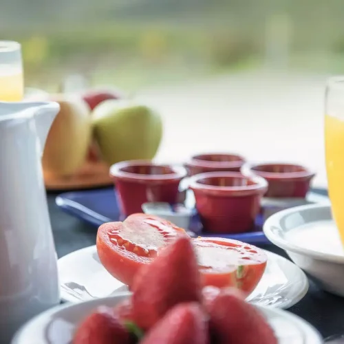 Buffet del desayuno del Hotel Puerta del Oriente