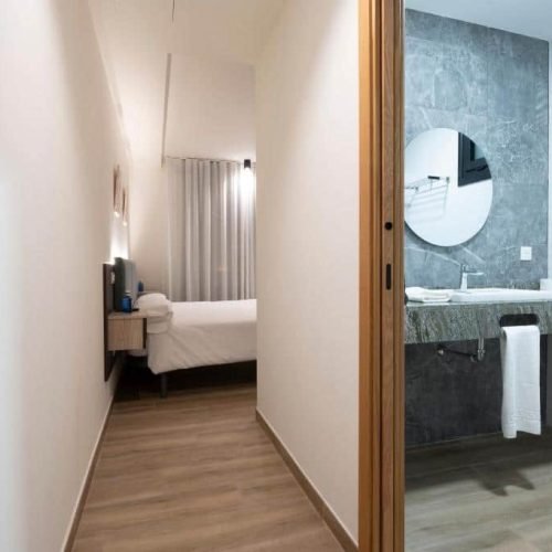 Imagen de una habitación del Hotel A Mares.