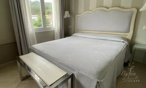 Imagen de una de las habitaciones del Hotel Bufón de Arenillas