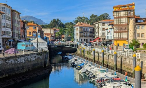 Llanes, Asturias, Spain; 10th september 2025: village and fishing port