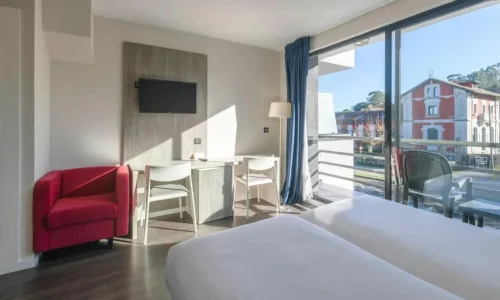 Vistas del Hotel La Palma de Llanes desde una habitación.