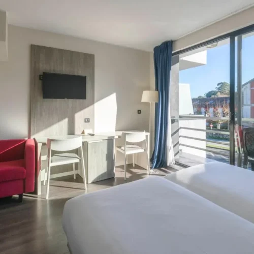 Vistas del Hotel La Palma de Llanes desde una habitación.