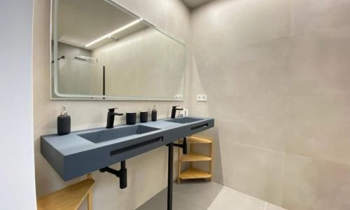 Baño de una de las habitaciones de La Casa de Hierba