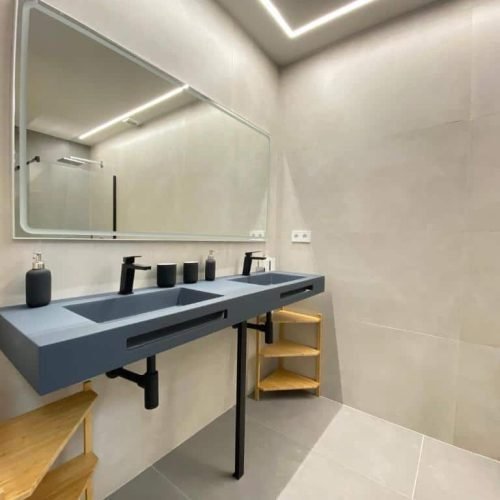 Baño de una de las habitaciones de La Casa de Hierba