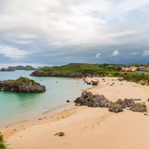 Foto de la playa de Borizo, en Celorio, LLanes.