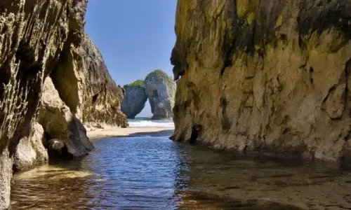 Imagen de la playa de La Huelga.