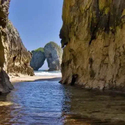 Imagen de la playa de La Huelga.