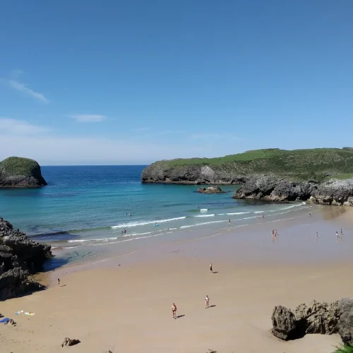 Imagen de la playa de Troenzo.