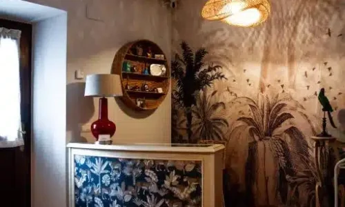 Recepción del hotel La Casona de Nueva