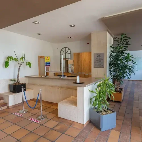 Recepción del Hotel Miraolas.