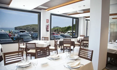 Vistas a la Playa de Barro desde el restaurante del Hotel Kaype Quintamar