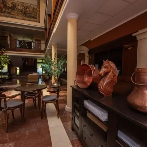 Decoración interior del Hotel Finca La Mansión.