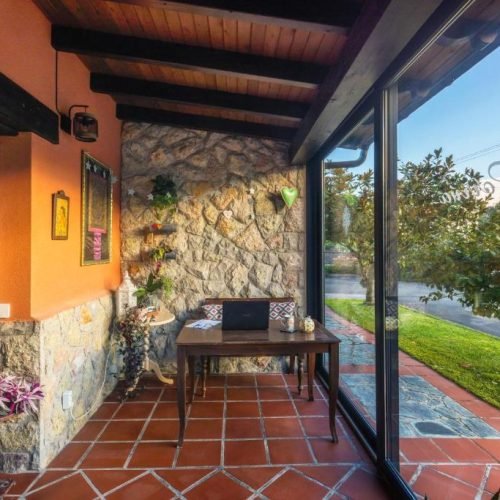 Terraza común del Hotel Rural Porrúa