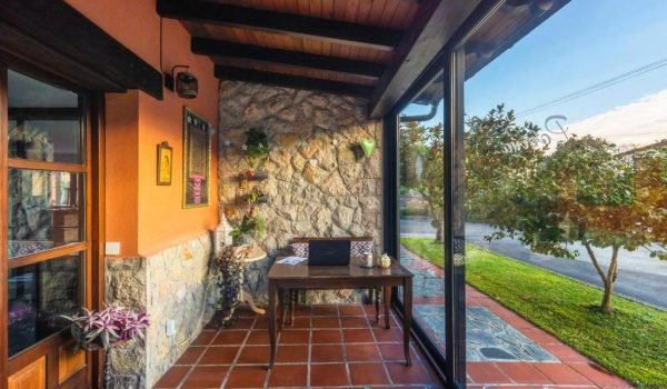 Terraza común del Hotel Rural Porrúa