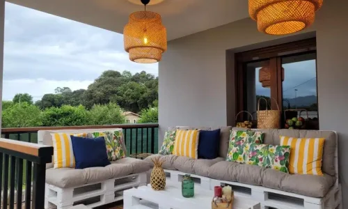 Terraza de la villa chloe