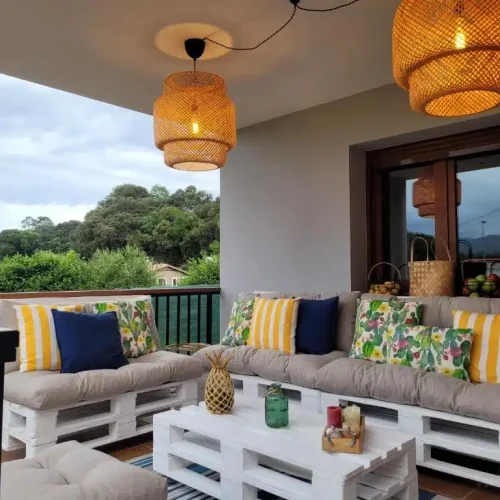 Terraza de la villa chloe