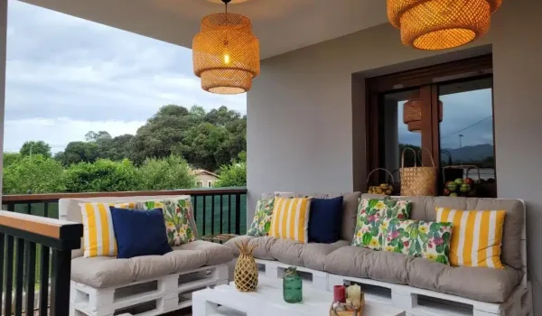 Terraza de la villa chloe