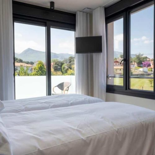 Imagen de las vistas de una habitación del Hotel A Mares